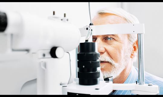 patient at a vision practice